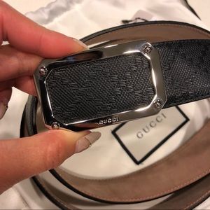 Gucci Hilary Lux Diamante Leather Belt
